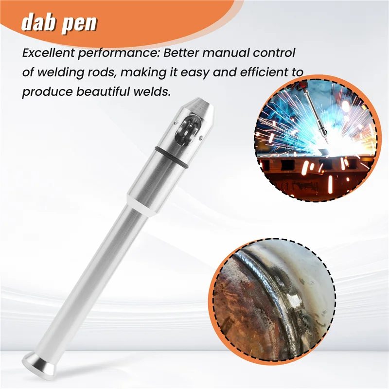 F-T TIG Pen Finger Feeder Держатель сварочного стержня 1/32-1/8 дюймов Сварочный инструмент TIG TP-01 Серебряные сварочные инструменты 1 шт.