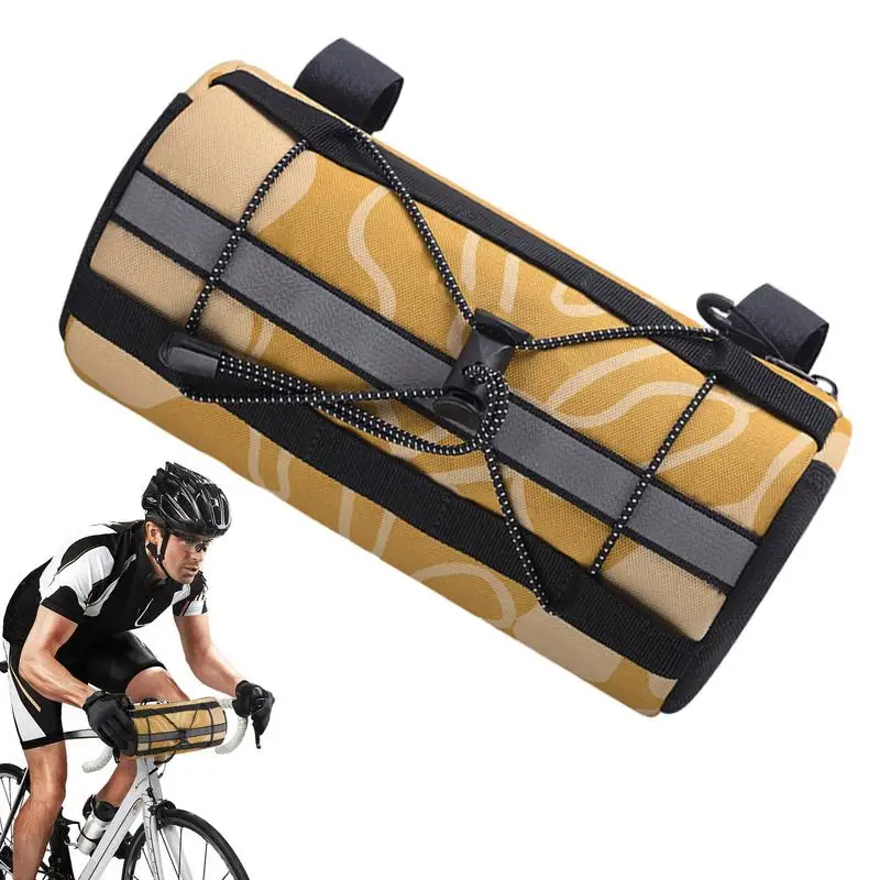 Handle Bar Bag For Bicycles Reflective 2L Storage Bag Frame Front Pouch For Cycling Cycling Scooter Crossbag Accessories Pouch