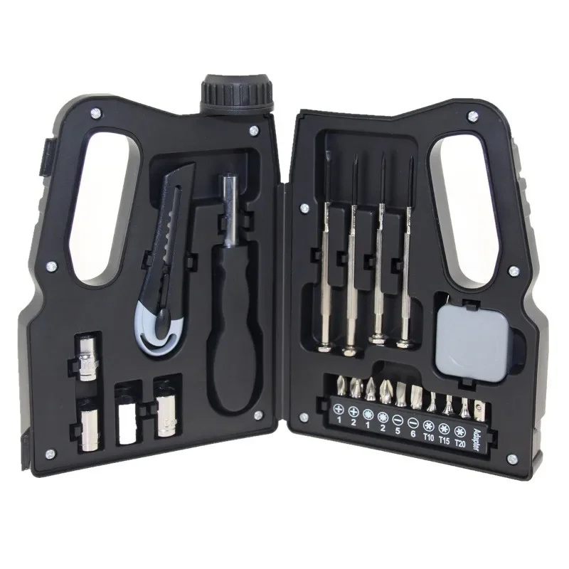 BIESUO 21-piece Oil Pot Type Household Spare Tool Storage Box Oil Pail Shape Hand Tool Box Promotional Supplies