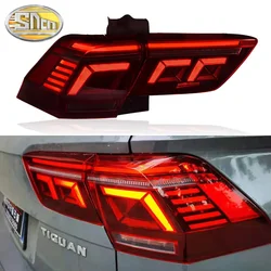 LED Rear Running Lamp + Brake Lamp + Reverse + Dynamic Turn Signal Car LED Tail Light For Volkswagen Tiguan 2017-2021
