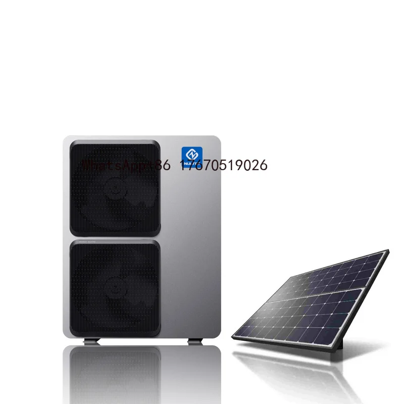 2026-Solar System & City Grid 10KW 13KW 16KW 19KW Solar Power System R290 EVI DC Inverter Air to Water Heat Pump Air Source