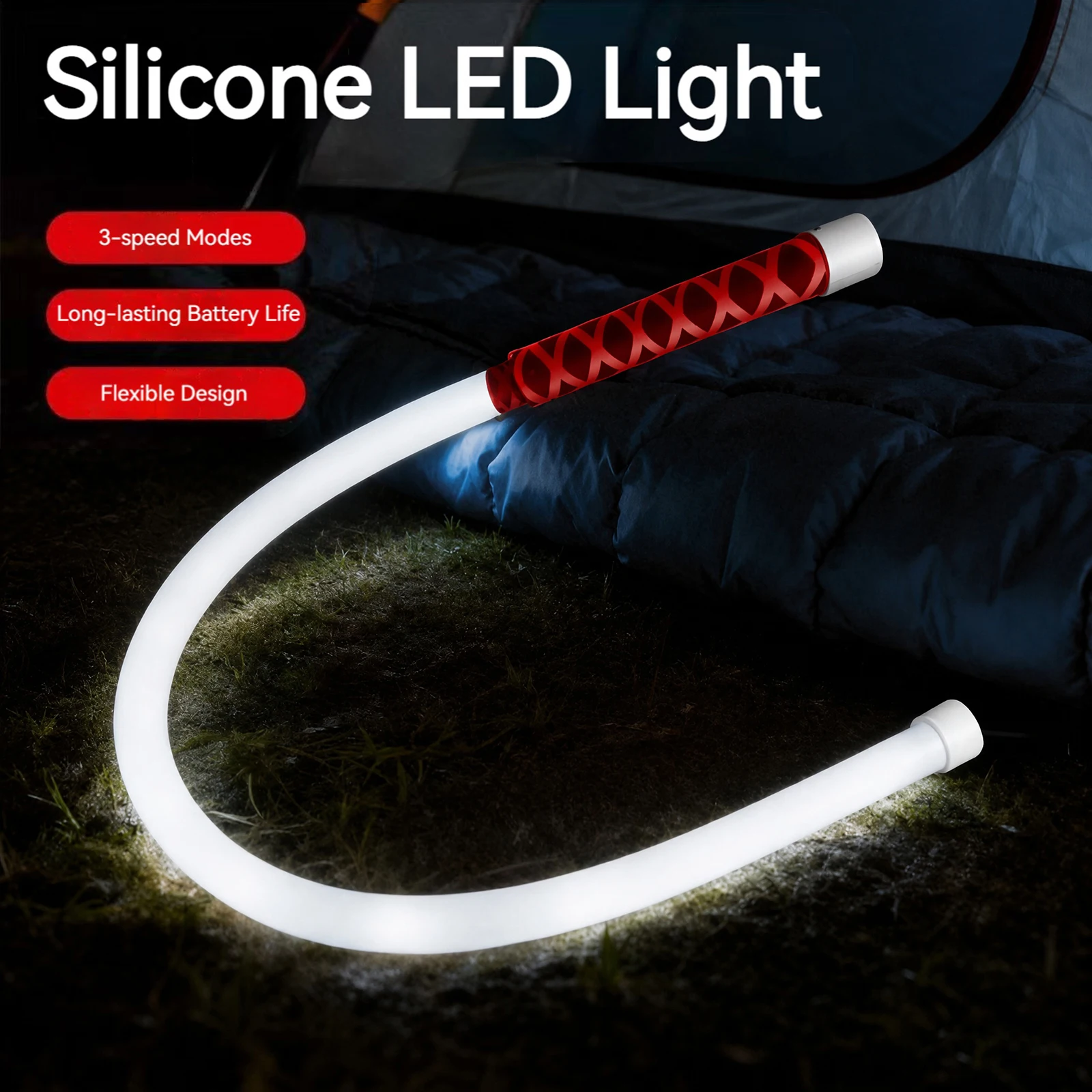 28 Inch Bendable LED Light Flexible LED Flashlight Stick Under Hood Automotive Inspection Lamp for Tight Engine Bays and Garages