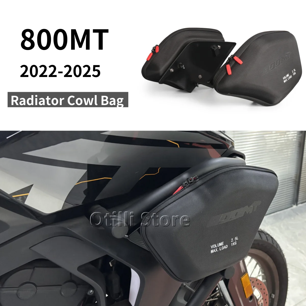 

For CFMOTO 800MT MT800 CF 800 MT Motorcycle Fairing Left Right Radiator Cowl Bags Waterproof Side Tool Bag 2022 2023 2024 2025