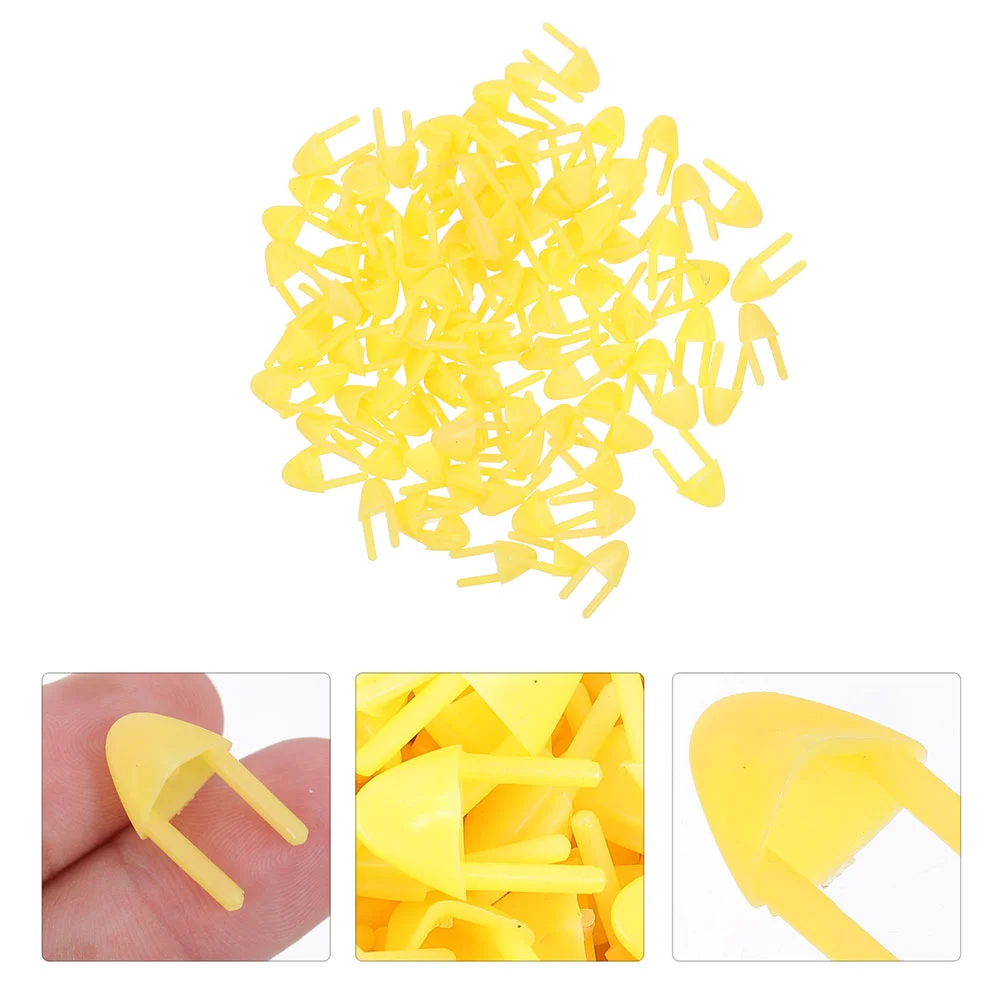 

140 Pcs Beak Accessories Fake Bird DIY Toy Duck Baby Chick Pvc Kids Mouth Chicken Child