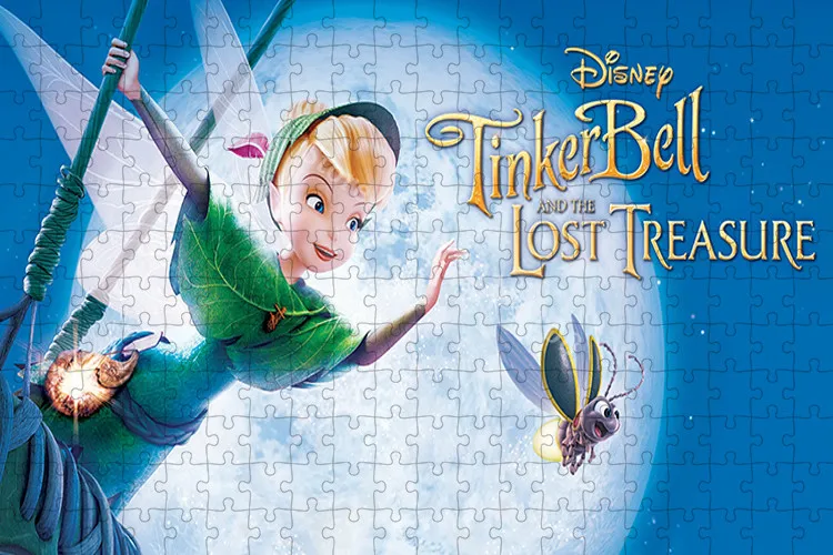 Tinkerbell Jigsaw Puzzle giocattoli educativi per bambini 300/500/1000 pezzi personaggi dei cartoni animati Disney Puzzle gioco intellettuale