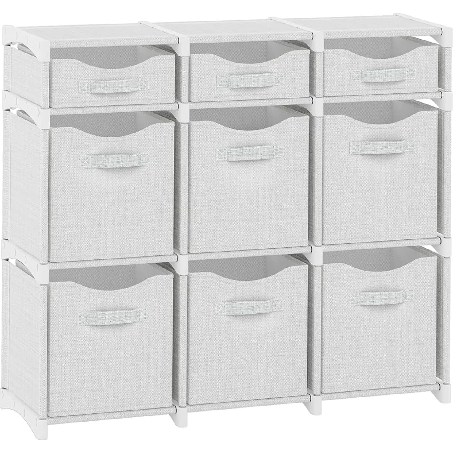 

9 Cube Closet Organizers & Storage Includes All Storage Cube Bins Easy To Assemble Closet Storage Unit With Drawers