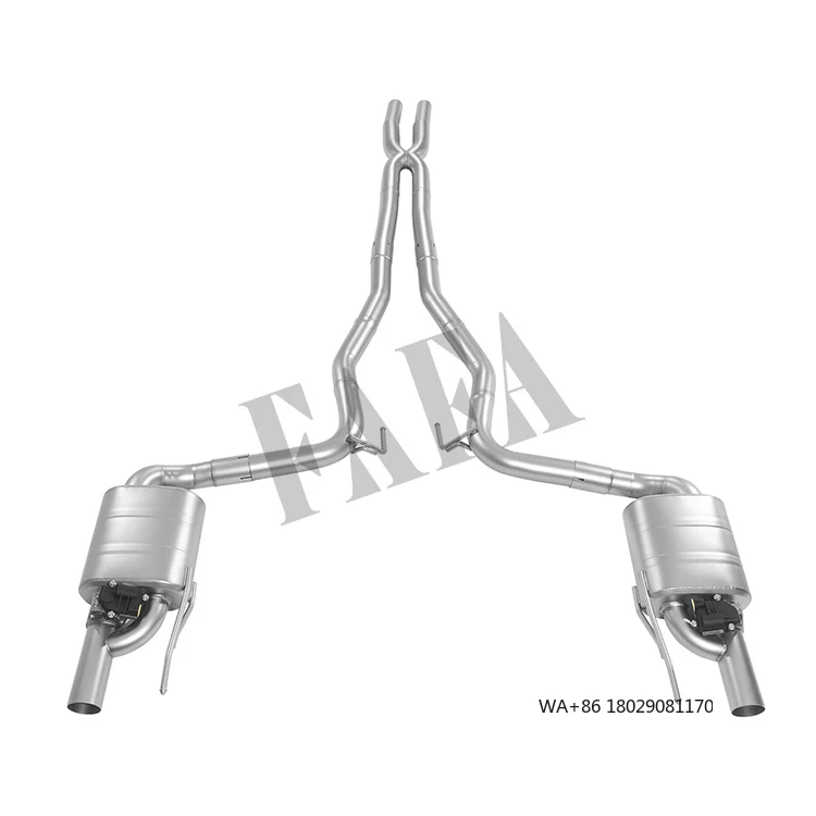 

For 5.0L 2017 Exhaust System Mid-tail Bilateral Single-outlet High-performance Cat Back Exhaust Pipe Muffler