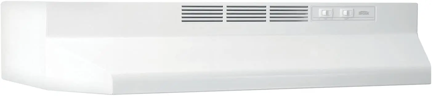 

24-Inch White Non-Ducted Under-Cabinet Range Hood Insert, Ductless Ventilation System for Kitchen, Modern Built-In Exhaust