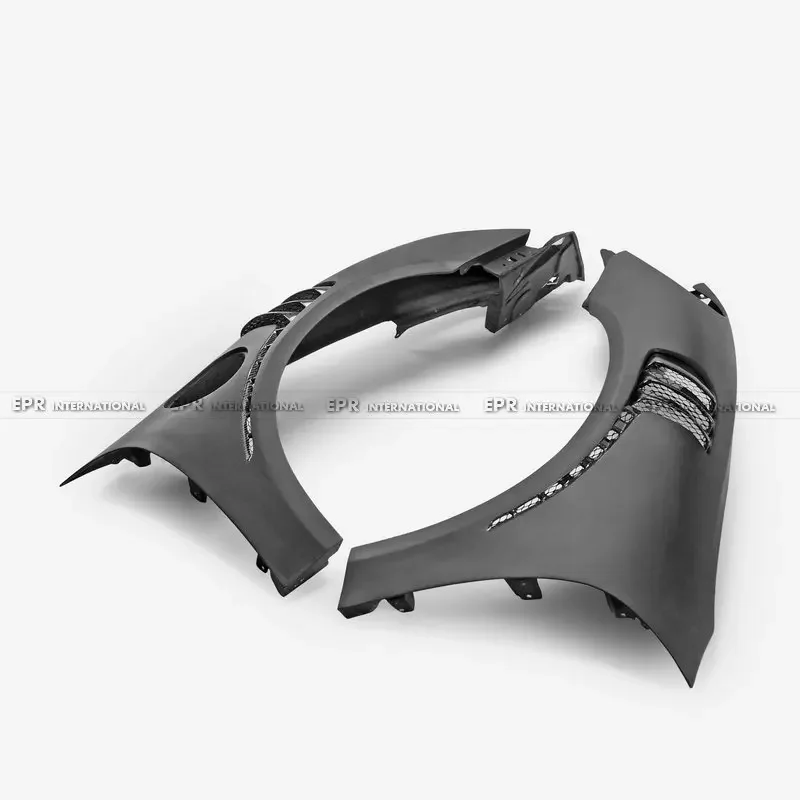 

Автомобильные аксессуары для Porsche 981 Cayman RS Тип из стекловолокна, переднее крыло с углеродным крылом, вентиляционное колесо, раструбная арка, комплект кузова