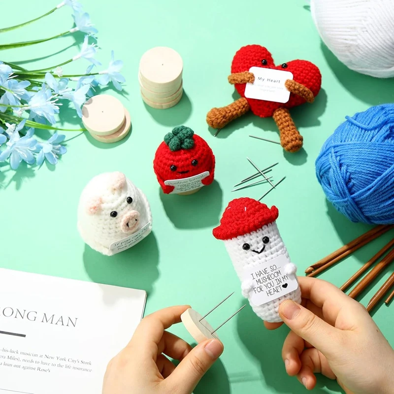 Crochet Doll Stand Single Double Steel Needle Doll Stand Felt Animal Doll Toy Wooden Base Support Action Figure Stand-A27R