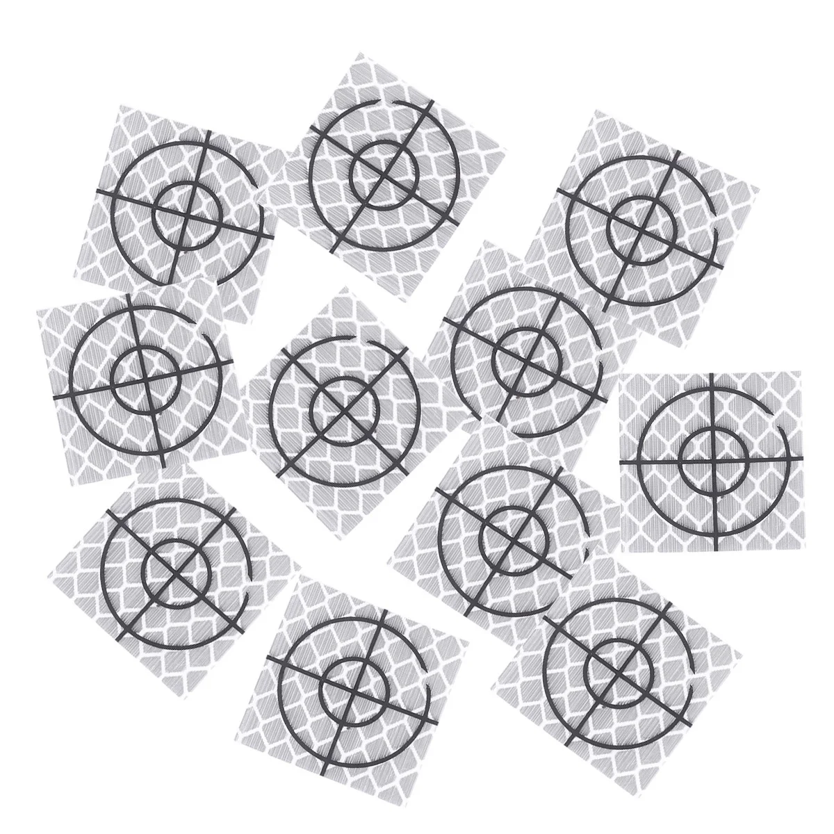 30개 20X20mm 반사 시트 자체 접착식 엔지니어 반사판 건설 측량용 토탈 스테이션 반사판