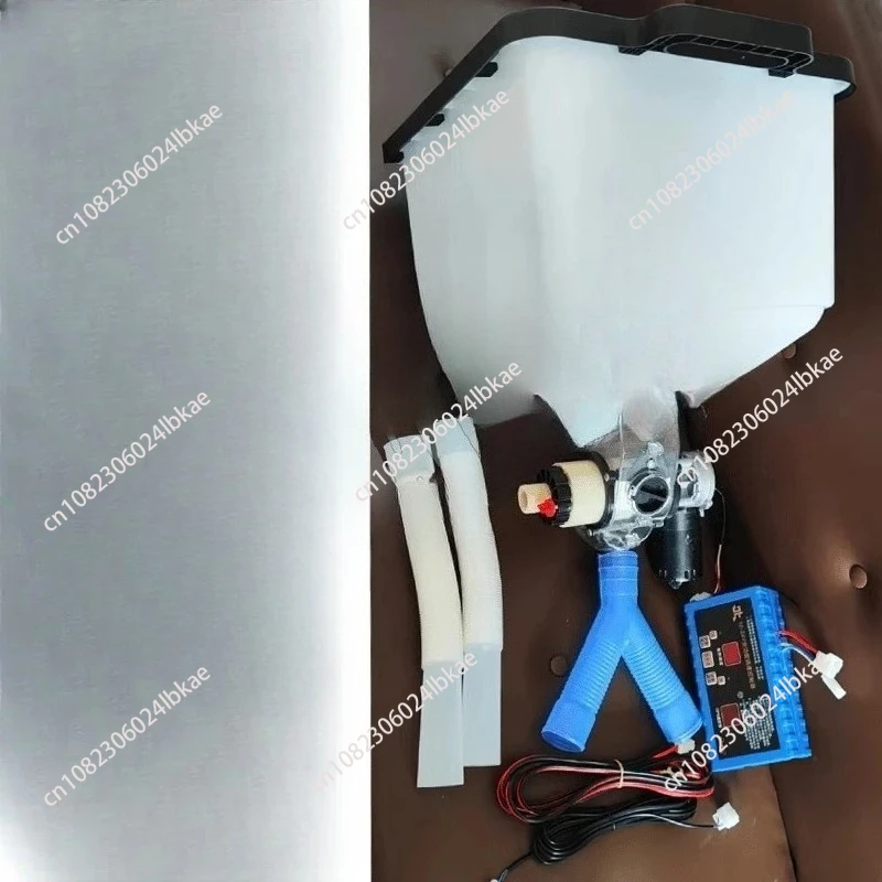 

Кормушка для удобрений с двойной канавкой, большая емкость 40 литров, электрическая автоматическая кормушка для птицы, поиск пшеницы с одним коньком