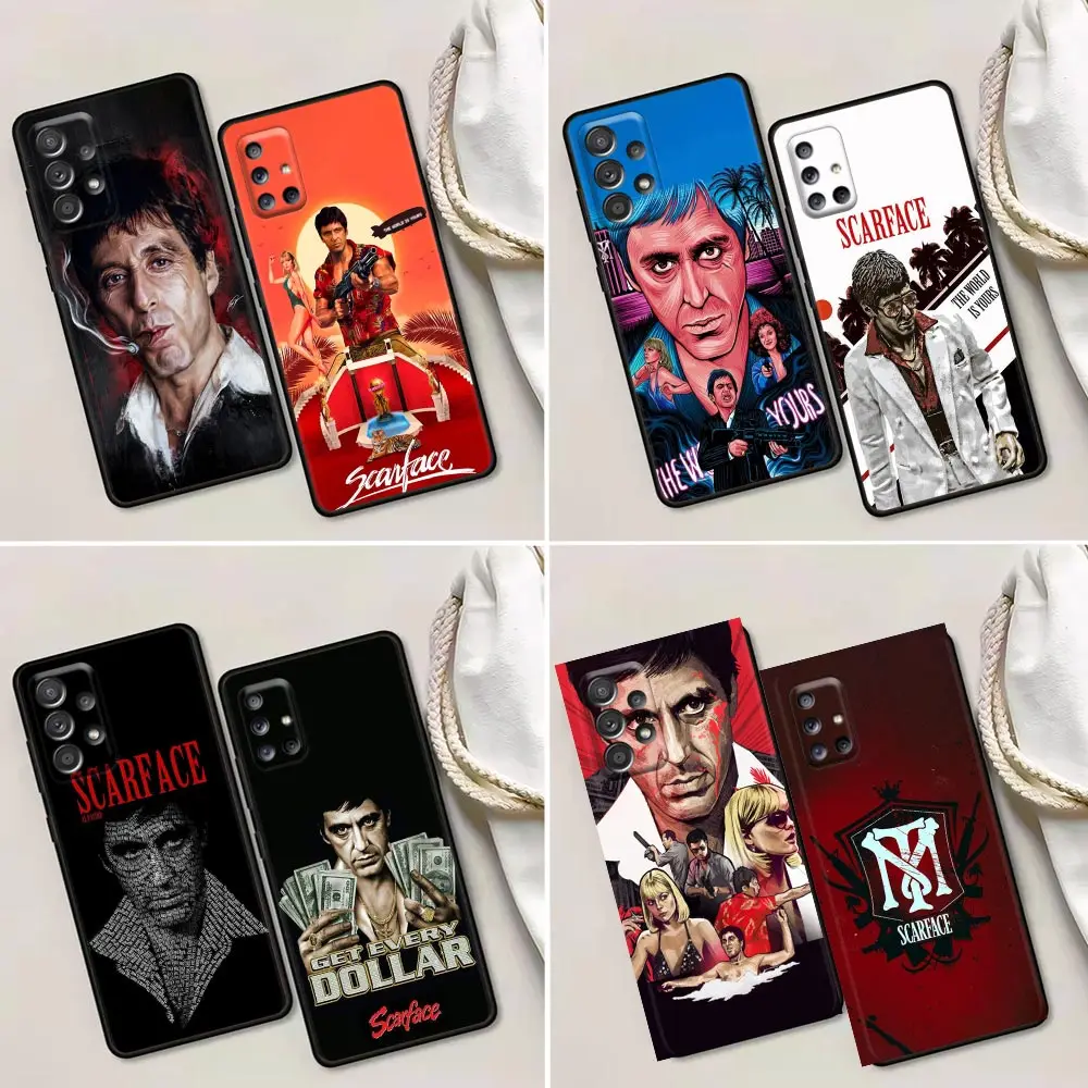 Scarface 1983 Film Al Pacino Case For Samsung A52 A72 A90 A80 A73 A71 A70 A60 A54 A53 A51 A50 A42 A34 A33 A32 A23 A22 Cover Capa