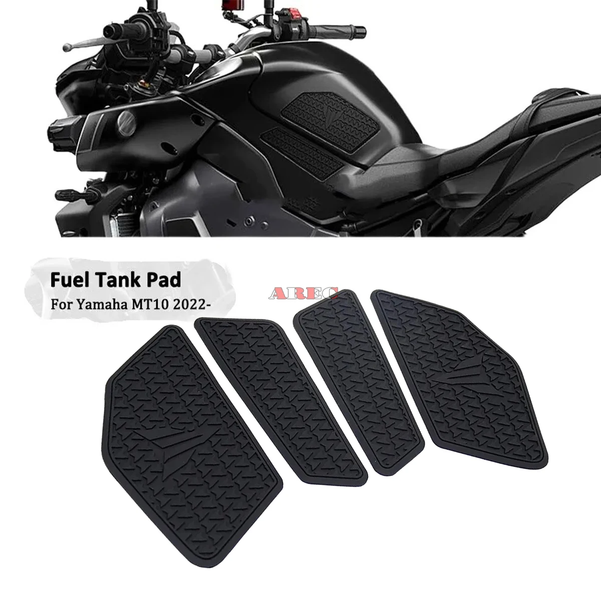 لياماها MT10 mt10 2022 2023 2024 2025 MT-10 جديد دراجة نارية عدم الانزلاق الجانب خزان الوقود ملصقات وسادة مقاومة للماء المطاط ملصق