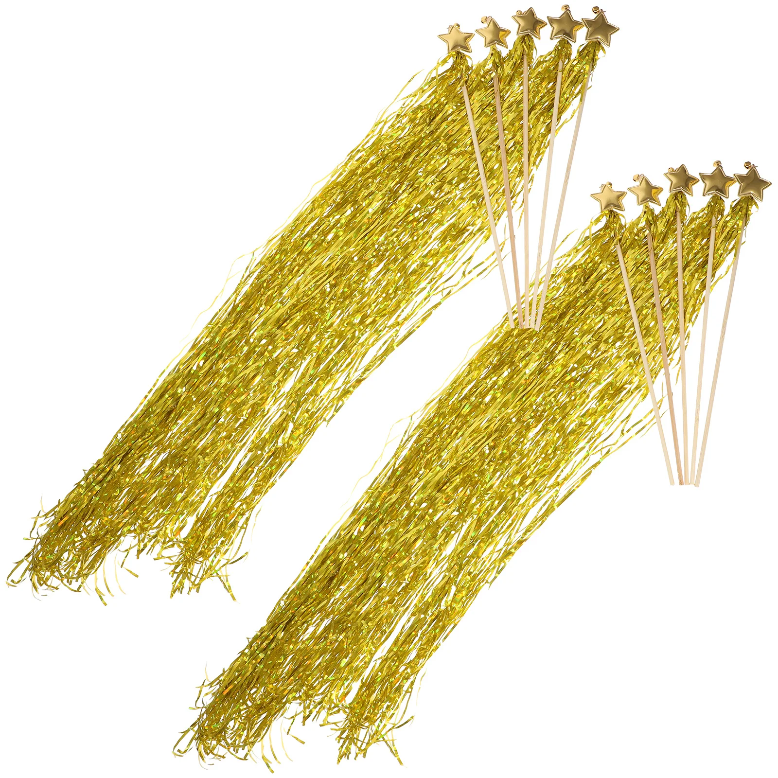 10 個のスターフェアリーワンドコスチューム小道具星形フェアリースティック子供用パーティーの記念品誕生日ハロウィンクリスマスコスプレ