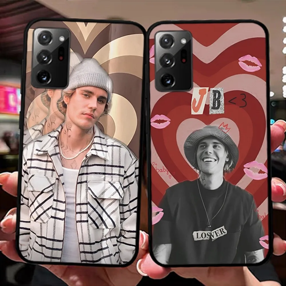 Fashion J-Justin B-Biebers Phone Case For Samsung Note 8 9 10 20 pro plus lite M 10 11 20 30 21 31 51 A 21 22 42 02 03