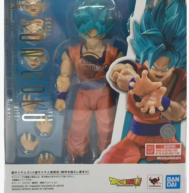 100% Original Box Bandai Shf Son Goku 3.0 Dragon Ball Z S.H.Figuarts Super Saiyan God Fighter Of Rage Vegeta 3.0 In Stock Toys view 2