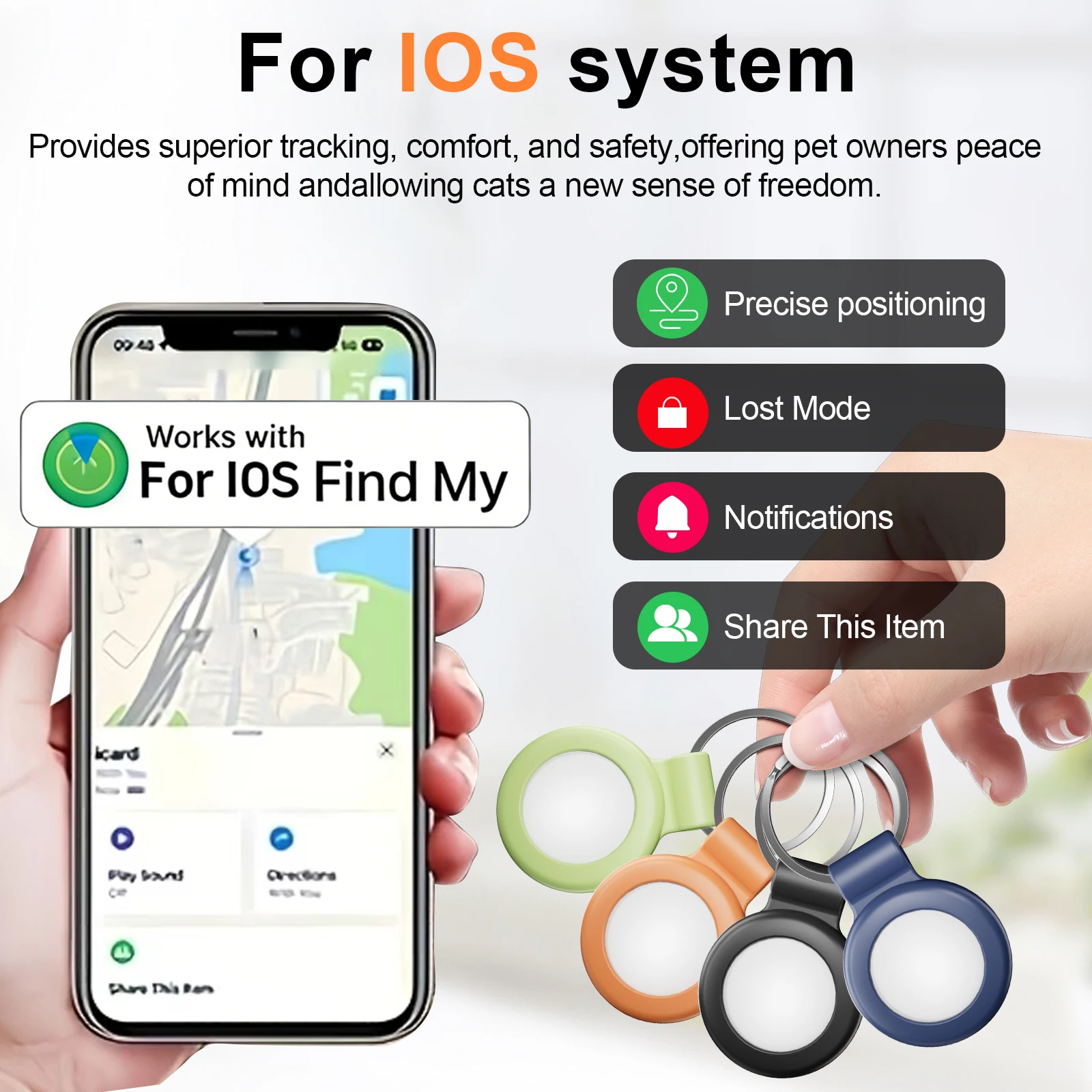 

1/2/4PCS Location Accessory for Apple Devices Mini Smart GPS Anti-Loss Alarm Key Bag Pet Valuables Tracking Apple Anti-Loss Tag