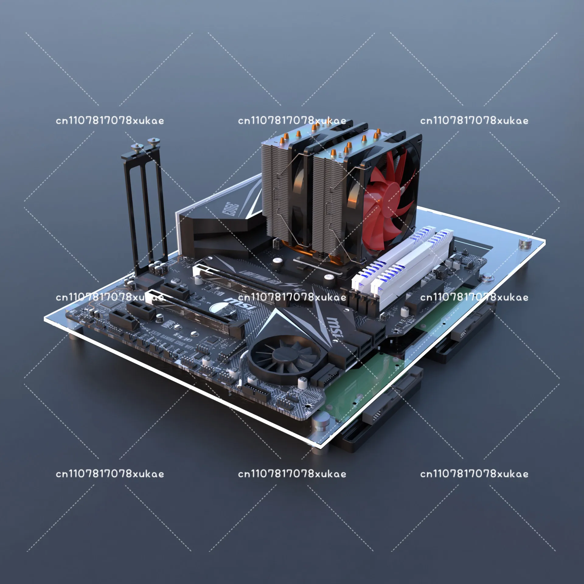 Fully Transparent, Open Chassis Matx Computer Chassis Rack Atx Creative Itx Desktop Testbed