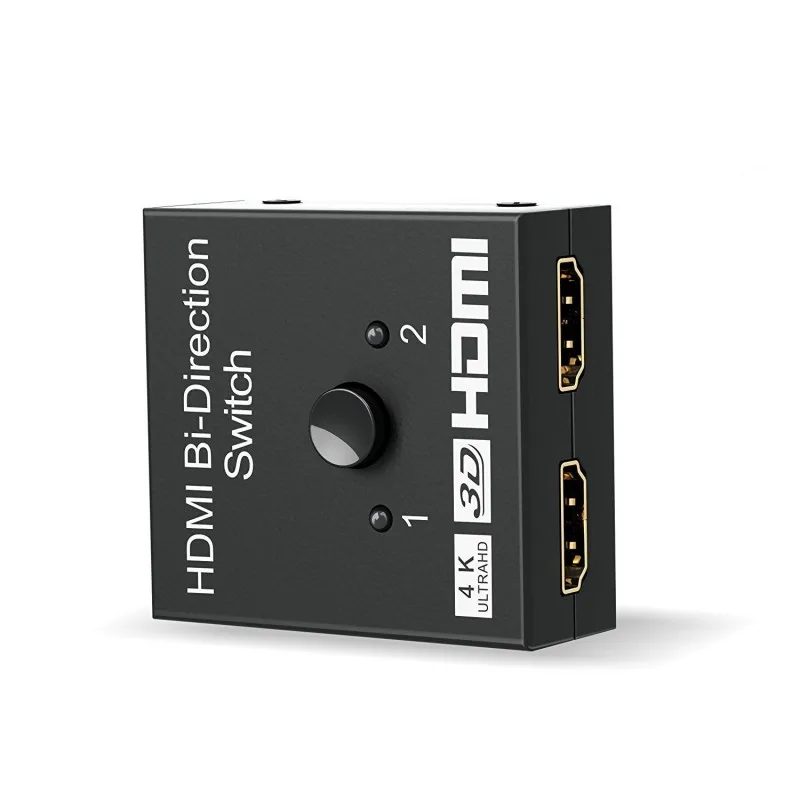 HDMI 2.0 Switch Splitter 4K@60Hz Bi-Directional Switcher 1 in 2 Out