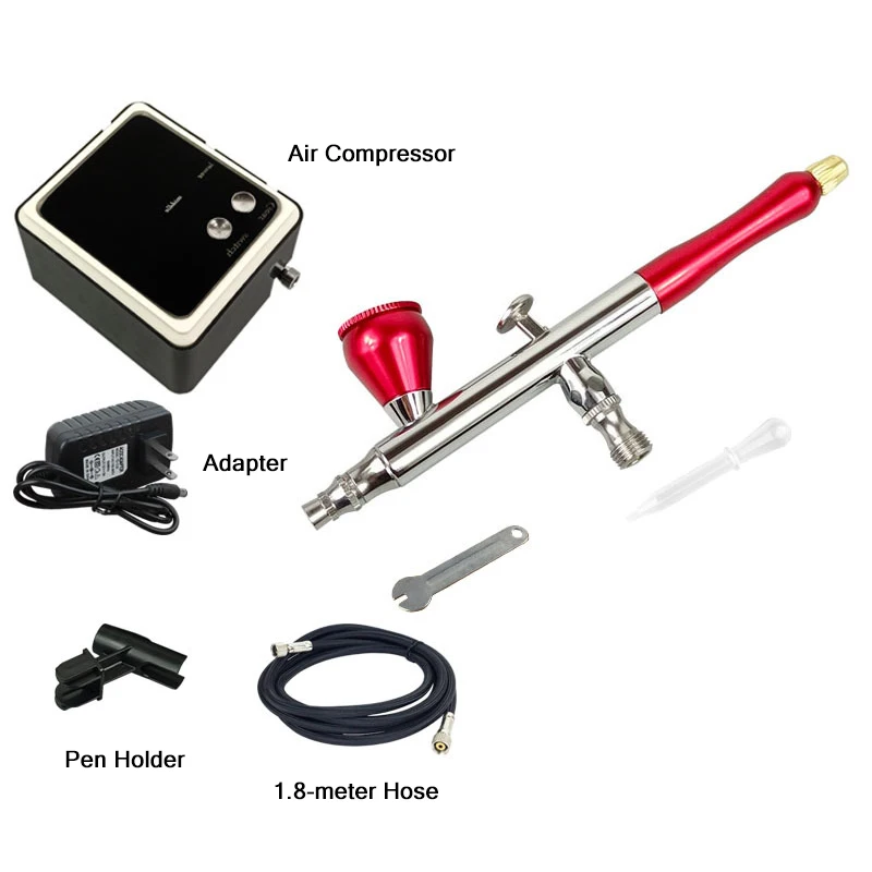 25PSI 多機能エアブラシコンプレッサーデスクトップエアブラシネイルセットプロフェッショナルサロンネイルペイントシステム