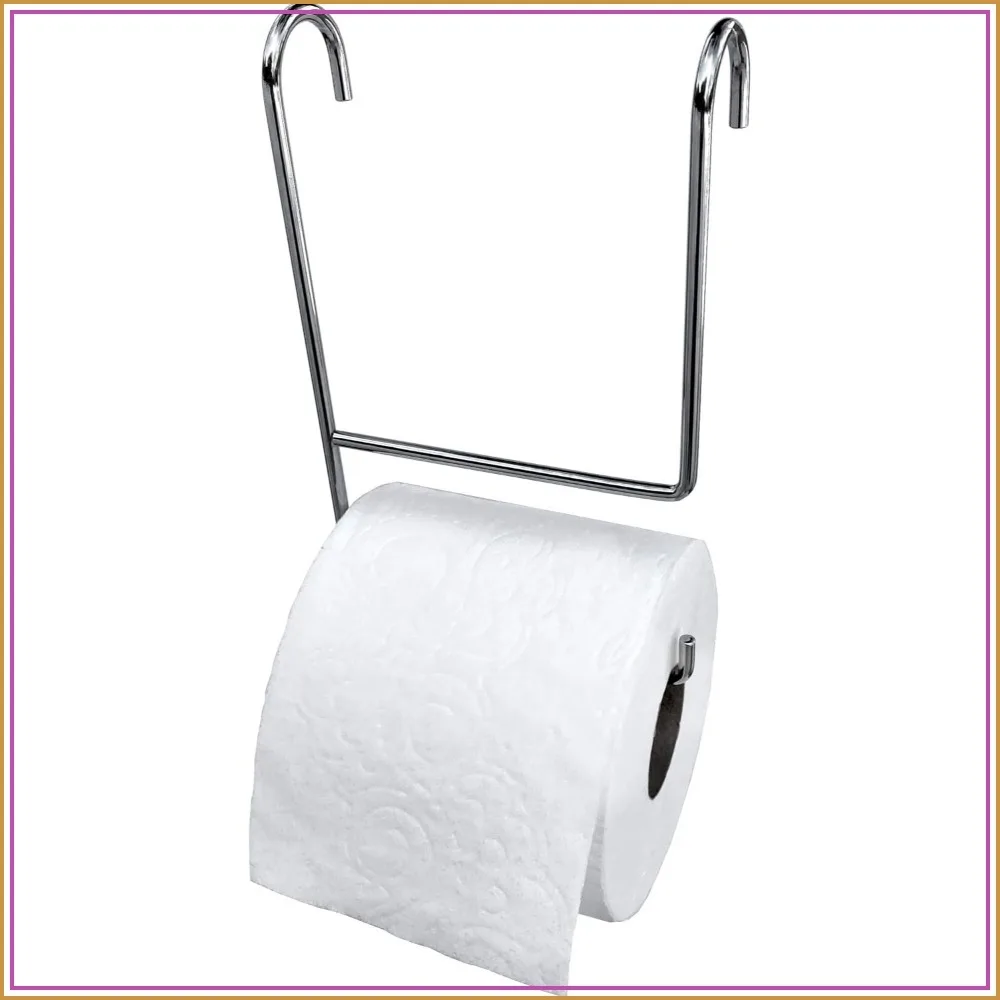 Extra Toilet Paper Roll Holder - Chrome, Fits All Sizes