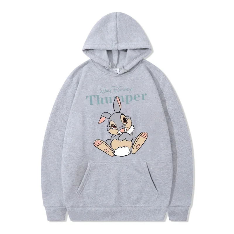 بامبي يطبع الكرتون أغطية رأس مطبوعة كاواي نمط الذكور عادية كم طويل بلوزات الخريف مضحك أنيمي البلوز الملابس