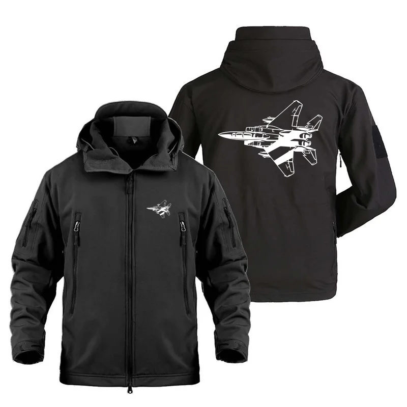 Fighter F15 Eagle Outdoor Military Tactical Shark Skin Man Jackets Coat Aviation Fleece Warm SoftShell Jackets for Men