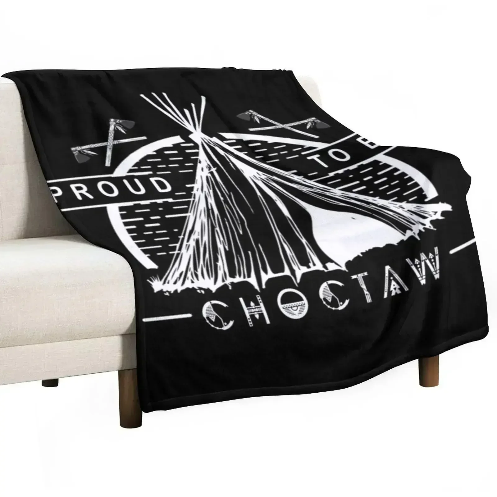 proud to be choctaw Throw Blanket Baby Hairy Bed linens for babies Blankets