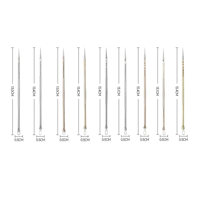 0.01mm Blackhead Comedone Acne Pimple Blemish Extractor Remover Stainless Steel Needles Remove Tools Face Skin Care Pore Cleaner