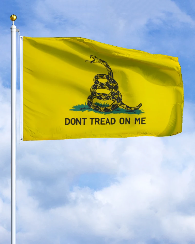 60×90 90x150 120×180CM Gadsden Flag Polyester Printed Banner Dont Tread On ME Tapestry For Decor