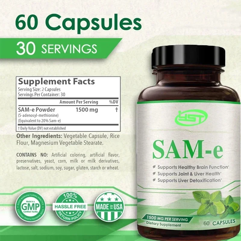 

SAM-e-S-adenosylmethionine 1500 мг 60 капсул