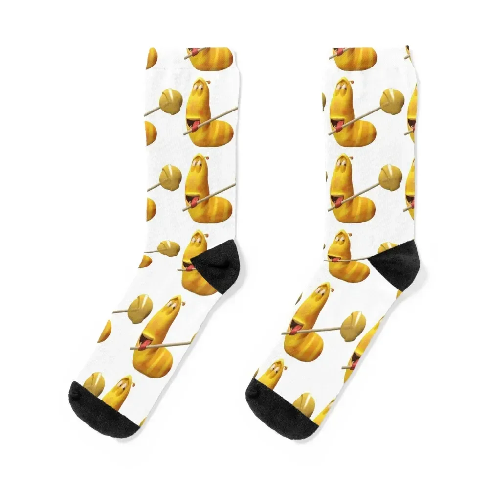 

Cute Larva Socks luxe New year's funny sock sheer Socks Ladies Men's