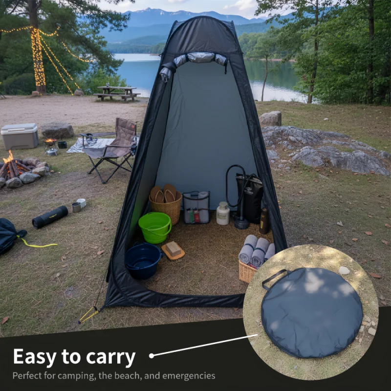ポータブルポップアッププライバシーテント アウトドアシャワー - Camping Shower Tent Portable のレビューと価格