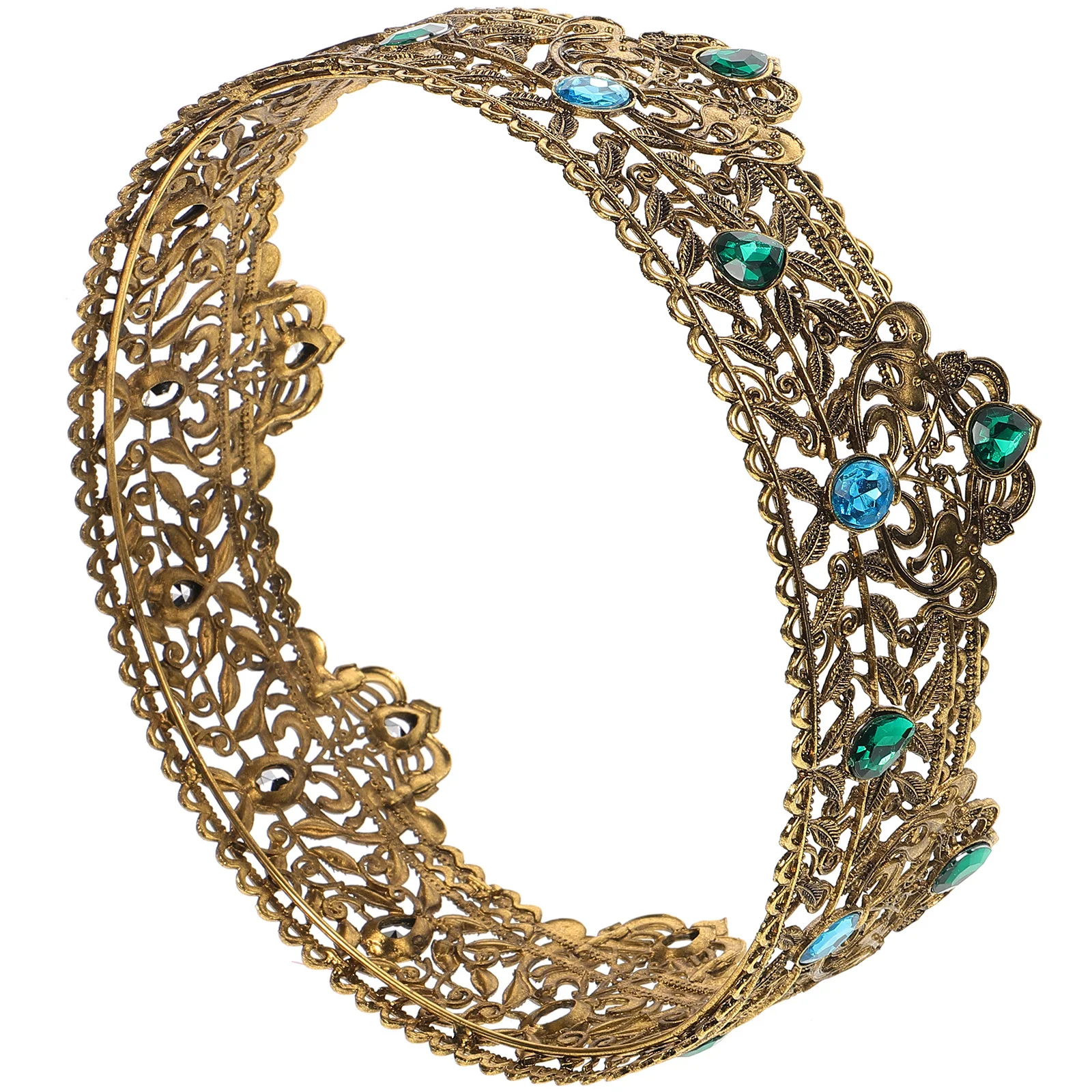 Strass Kroon Voor Mannen Vintage Koning Hoofddeksels Party Bruiloft Cosplay Accessoire Verjaardag Kostuum Prop Mannen Kroon