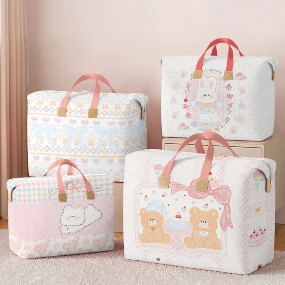 

Non-woven Fabric Clothes Quilt Storage Bag Large Capacity Dustproof Children Quilt Finishing Bag Cartoon Space Saving