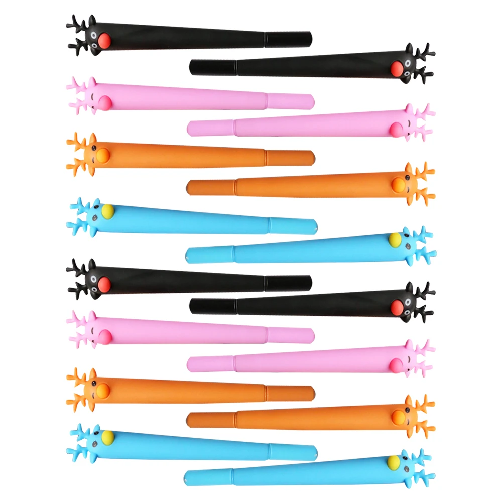 

16pcs Ballpoint Pen Cute Sunflower Design Smooth Writing Comfortable Grip School Office Kids Stationery Cartoon Pen Gift