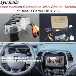 For Renault Captur 2013~2022 OEM Original Car Screen Compatible with Reverse Camera C24 Pin video Adapter wire HD Parking Camera