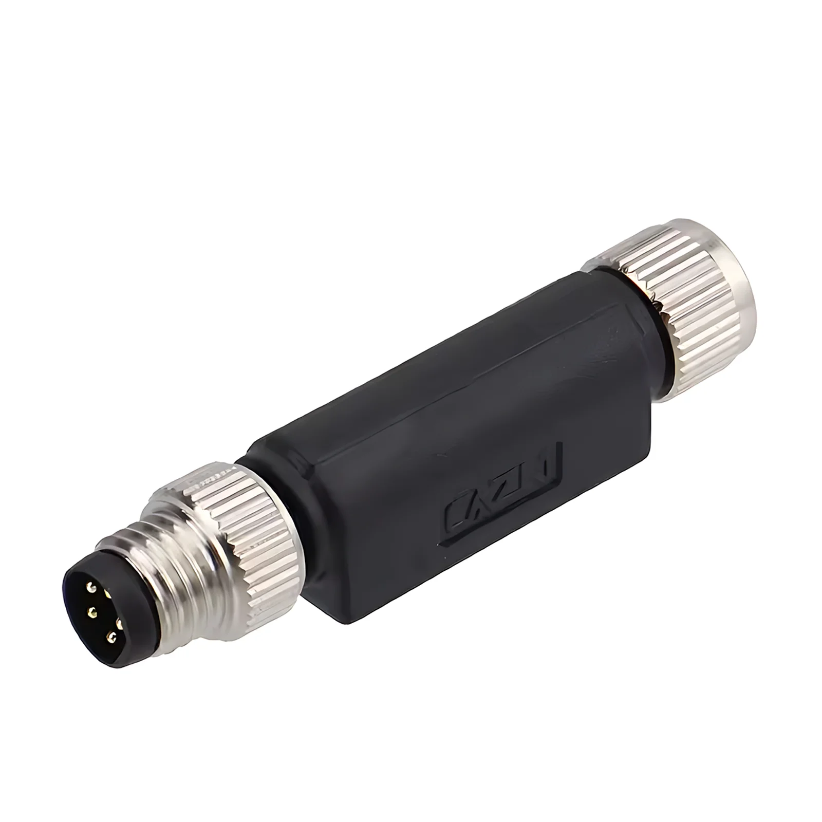 Adaptador de tipo recto M8, conector impermeable macho a hembra, conector Circular de Metal M8 de 3 vías y 3/4 pines