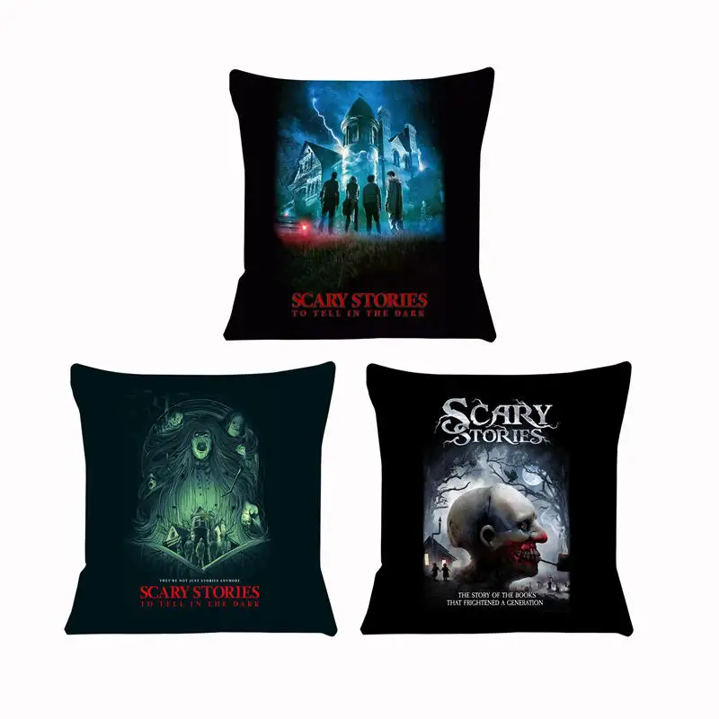 Cushion Cover Scary Stories to Tell in the Dark Pillow Cases Anime Chair Car Sofa Pillow Cover Home Decorative Pillow SJ-368