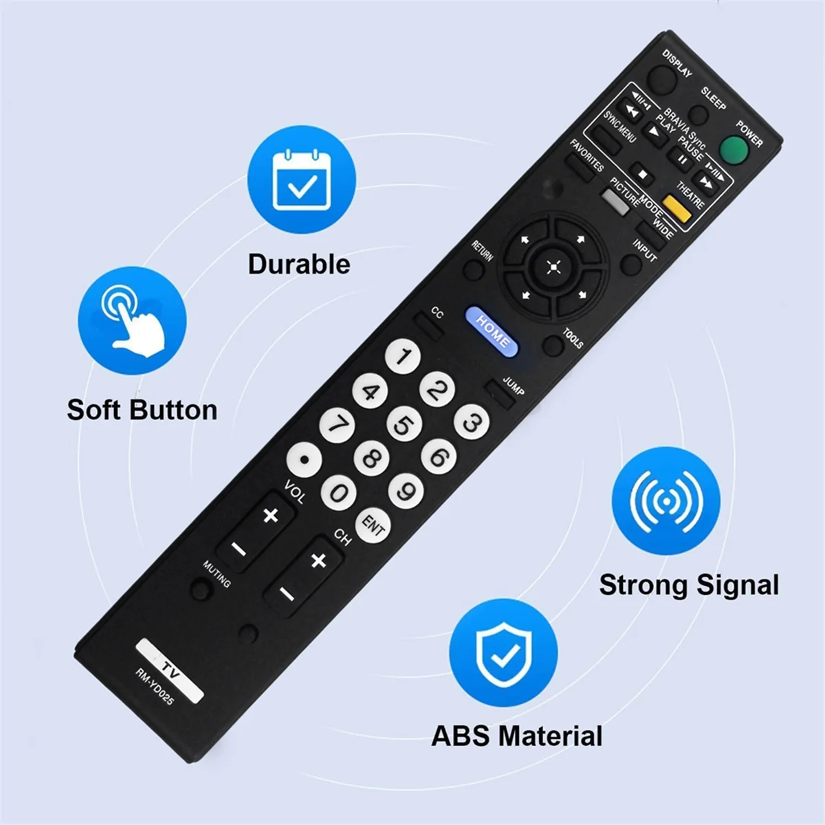 Substitua o controle remoto RM-YD025 para Sony Bravia TV KDL 32L4000 37L4000 KDL-19M4000 KDL-19M4000/B KDL-22L4000