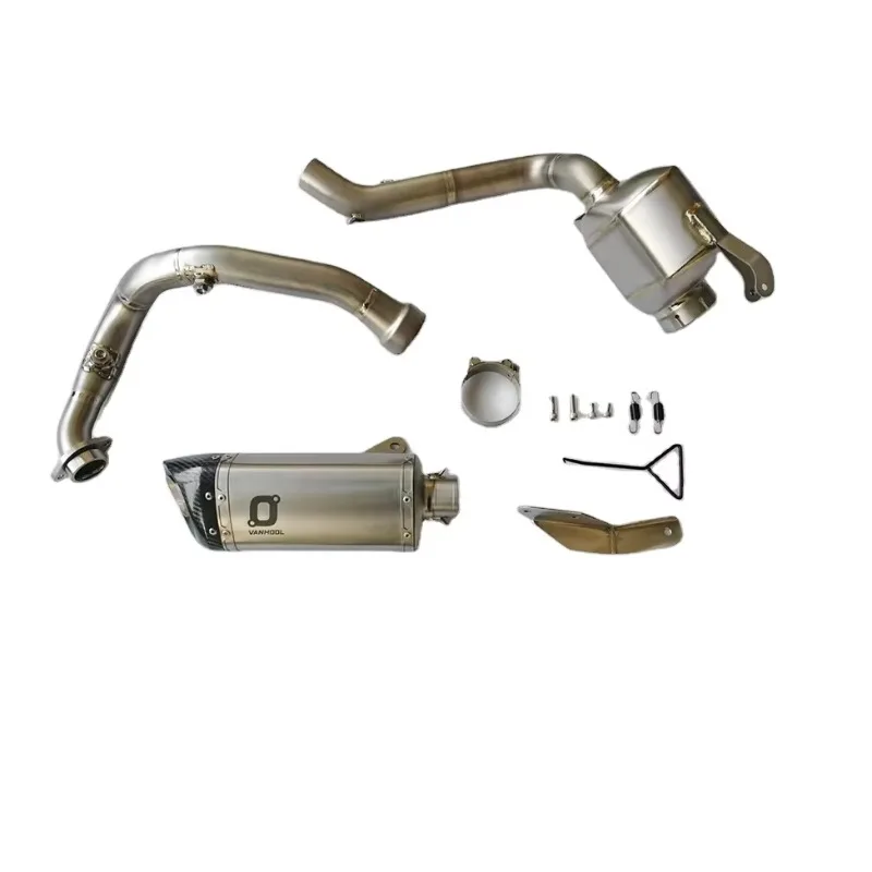 

FBB Motorcycle Exhaust System for R2R 390 Duke 2024 Complete Exhaust System Middle Pipe Slip on Slip-on Exhaust Muffler Sile