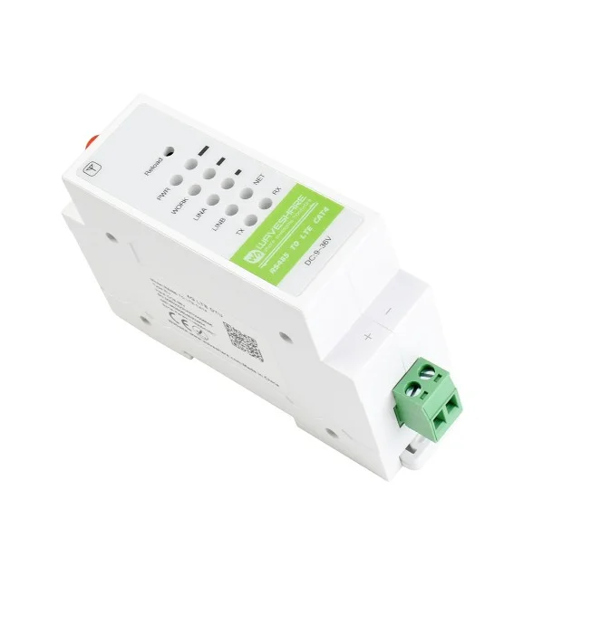 

Waveshare Industrial 4G DTU, RS485 TO LTE CAT4, DIN Rail-Mount, for EMEA, Korea, Thailand, India, Southeast Asia