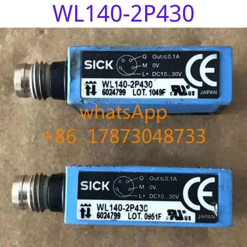 

The second-hand reflection photoelectric switch WL140-2P430 has intact functions