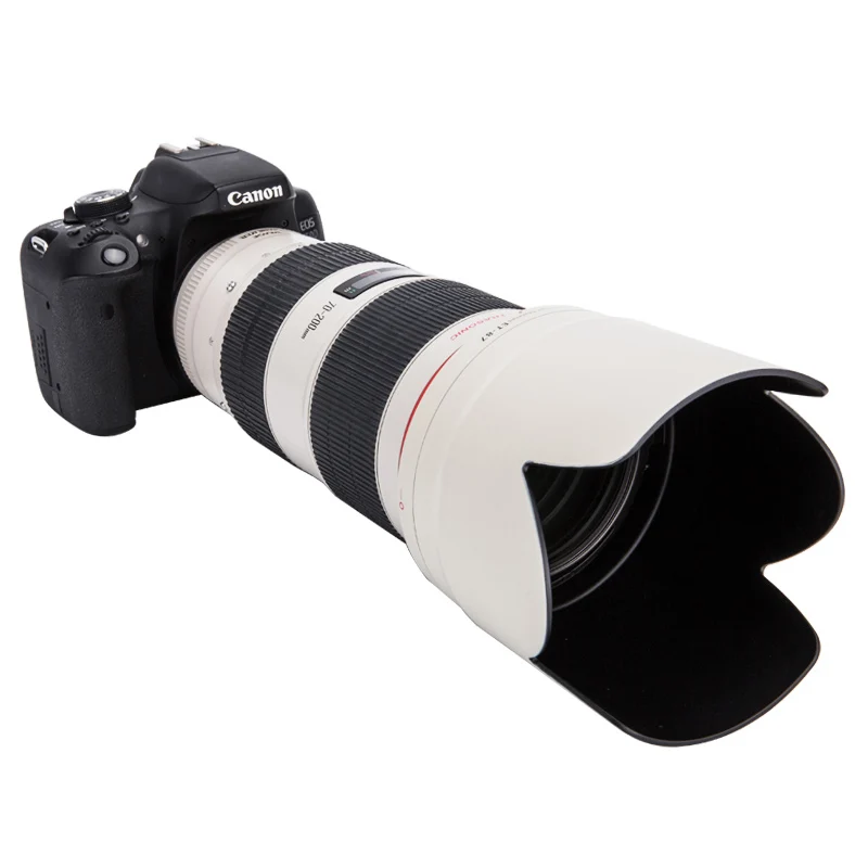 عدسة الكاميرا غطاء محرك السيارة ET87 لكانون EOS 6D2 5D4 1Ds 1Dx جبل EF 70-200 مللي متر f/2.8L IS III USM 77 مللي متر عدسة مرشح DSLR اكسسوارات