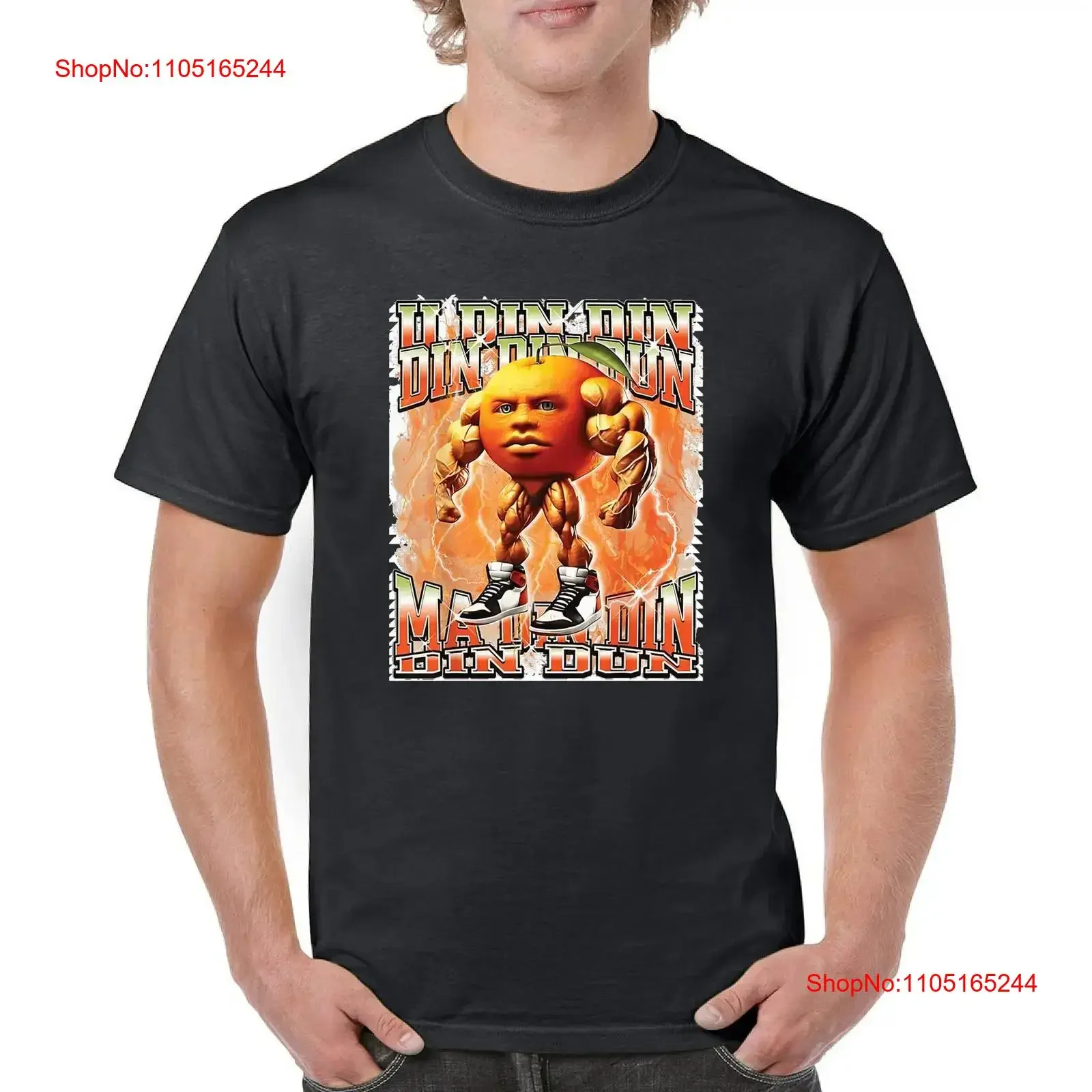 تي شيرت U Din Dun Ma تي شيرت إيطالي Brainrot للرجال عتيق مغسول موضة قابلة للتنفس للجنسين جرافيك أنيق ناعم متعدد الاستخدامات مريح