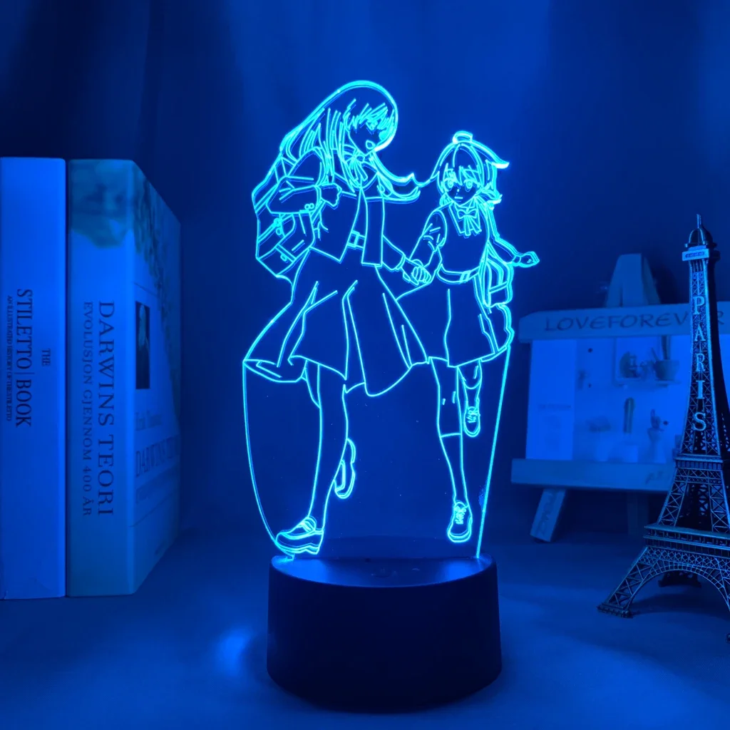 Anime Led Light Bloom Into You Night Light For Bedroom Decor Manga Birthday Gift Room 3d Night Lamp Bloom Into You Nightlight