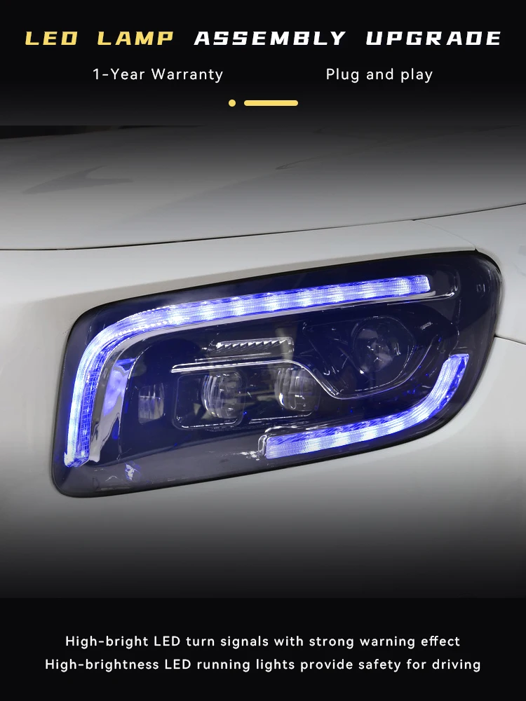 Headlight For Benz GLB200 GLB300 W247 Head Light 2020 2021 2022 Assembly Upgrade Bifocal Lens DRL LED Front Lamp Car Accessories