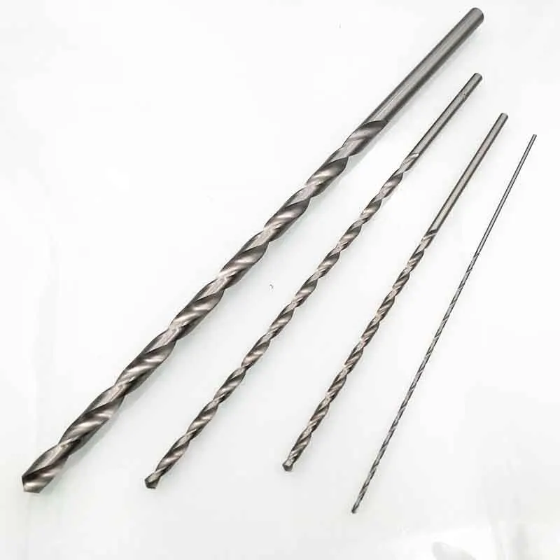 2mm/3mm/4mm/5mm/6mm Diameter Drill Bit Extra Long HSS Straight Shank Auger-Twist Drill Bit Set Power Tool 160-300mm