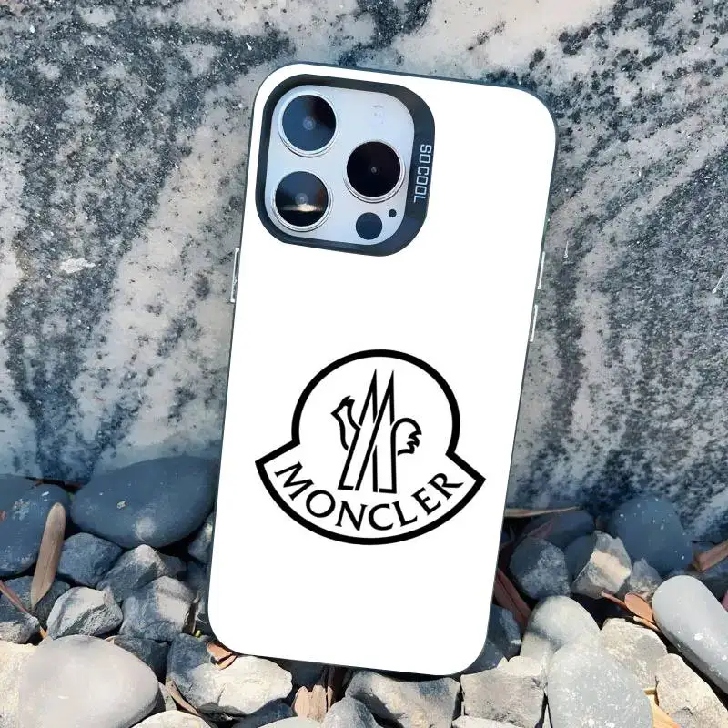 Fashion Luxury M-Moncler-r Phone Case For IMD Colorful Silver Suitable soft case for iPhone 17 16 15 14 13 12 11 XS Pro Max